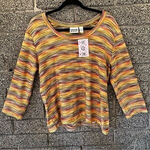 Chico’s Design Rainbow Knit Top